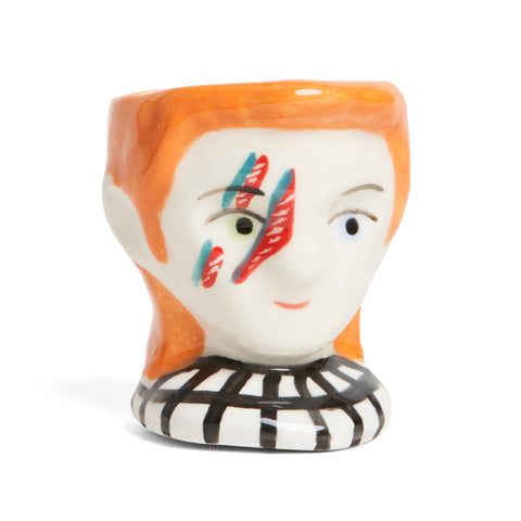 David Bowie as Aladdin Sane ceramic egg cup