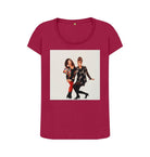 Cherry Joanna Lumley; Jennifer Saunders as Edina and Patsy in 'Absolutely Fabulous' Women's Scoop Neck T-shirt