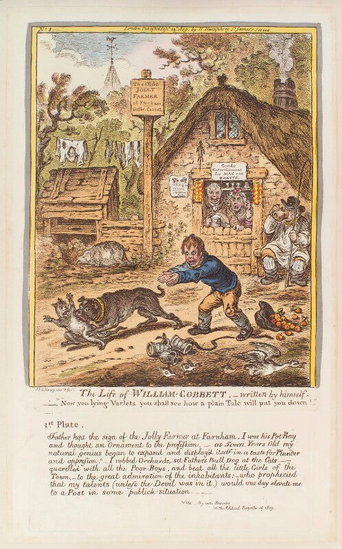 'the life of william cobbett   written by himself. no 1' (william cobbett) npg d12924