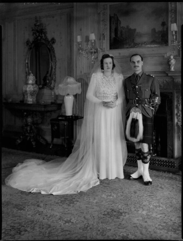 Mary pamela (née berry), marchioness of huntly; douglas charles lindsey gordon, 12th marquess of huntly npg x158271