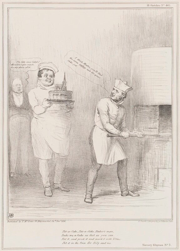 Nursery rhymes no. 3 (king william iv; daniel o'connell; william lamb, 2nd viscount melbourne) npg d41395