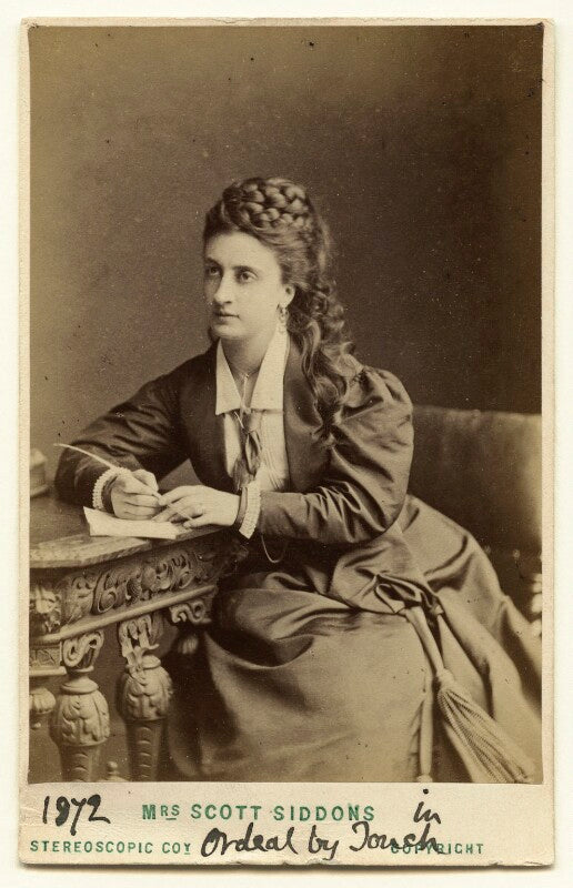 Mary frances scott siddons in 'ordeal by touch' npg x22578