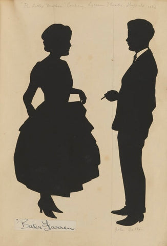 Actors in role for the play 'The Little Duchess' at the Lyceum Theatre Sheffield (Babs Farren; John Batten) NPG D46603