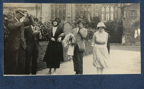 Lady Ottoline Morrell with friends NPG Ax141237