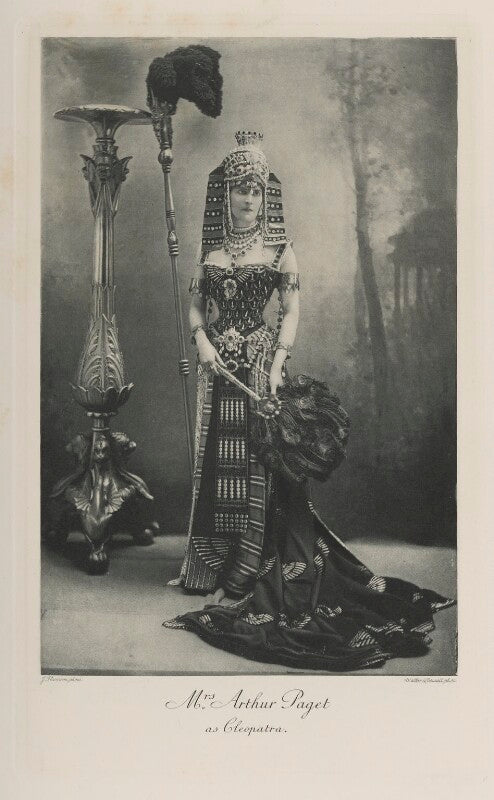 Mary ('minnie', née stevens), lady paget as cleopatra npg ax41154