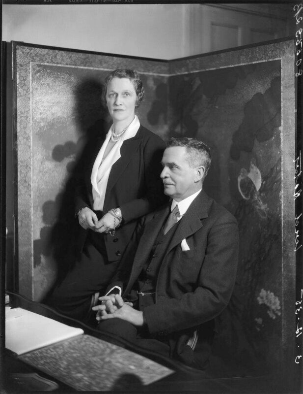 Nancy astor, viscountess astor; waldorf astor, 2nd viscount astor npg x31173