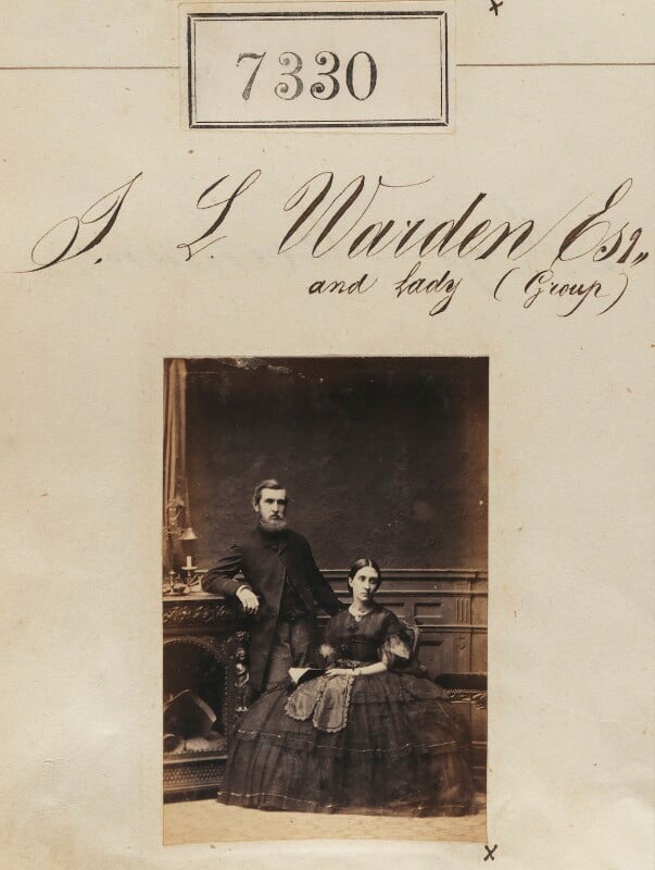 Mr s.l. warden and lady (mrs warden?) npg ax57241