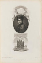 Jean Jacques Rousseau with 'The Tomb of Jean Jaque Rousseau' NPG D34340