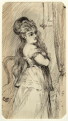 Figure study of an unknown woman NPG D23217