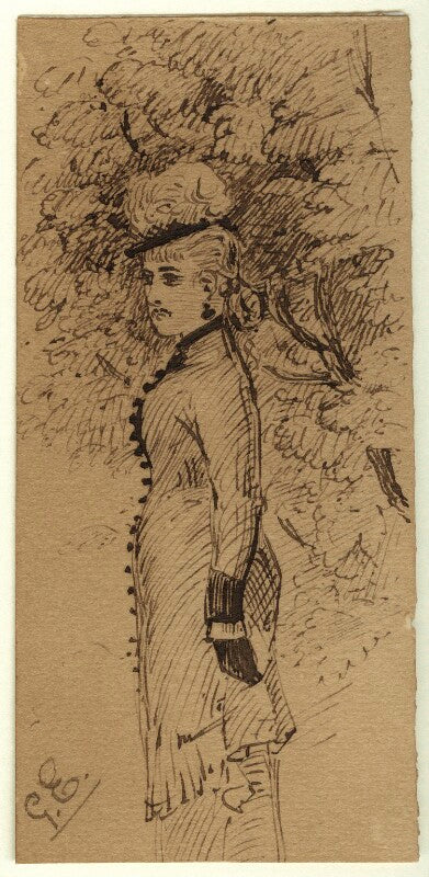 Figure study of an unknown woman npg d23215