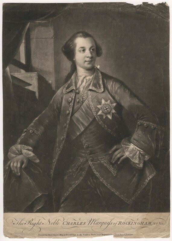 Charles watson wentworth, 2nd marquess of rockingham npg d4093