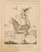 The Q-n's Ass in a Band-box (Sir Matthew Wood, 1st Bt; Princess Caroline of Brunswick-Wolfenbüttel) NPG D17923b