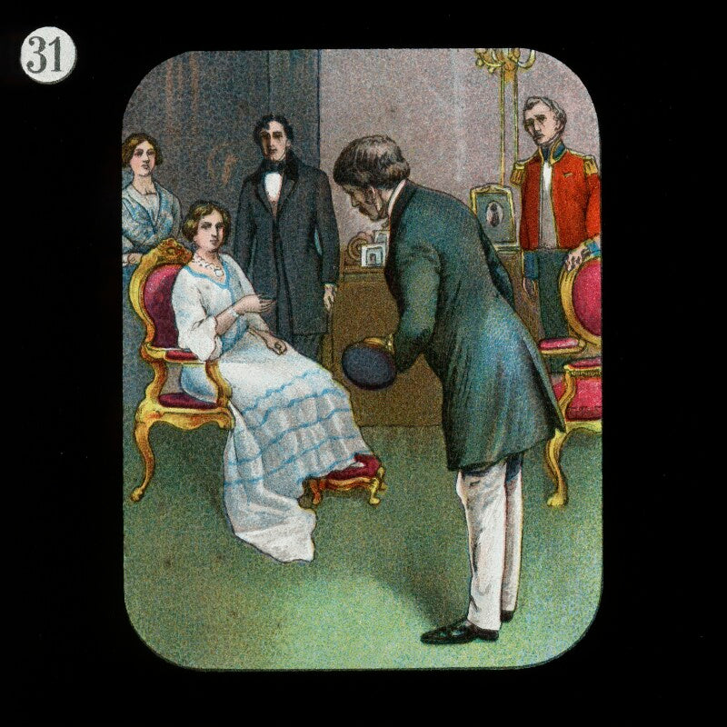 Livingstone sees the queen (queen victoria; david livingstone) npg d18404