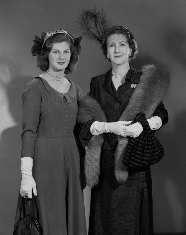 Fiona (née campbell walter), baroness thyssen; frances henriette campbell walter (née campbell) npg x71170