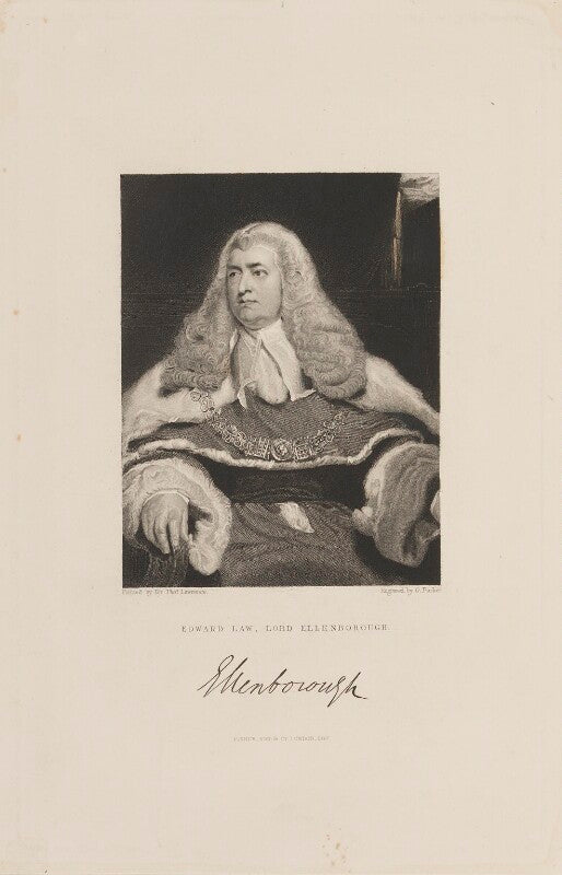 Edward law, 1st baron ellenborough npg d15067