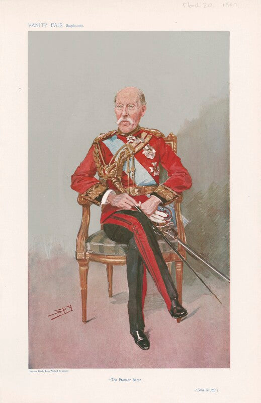Dudley charles fitzgerald de ros, 24th baron de ros ('men of the day. no. 1073. "the premier baron."') npg d45372