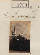 Mr Lumley or Mr M. Lumley NPG Ax62426