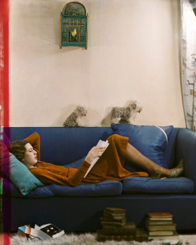 A day in the life of a debutante: an hour's serious reading (betty cowell) npg x222138