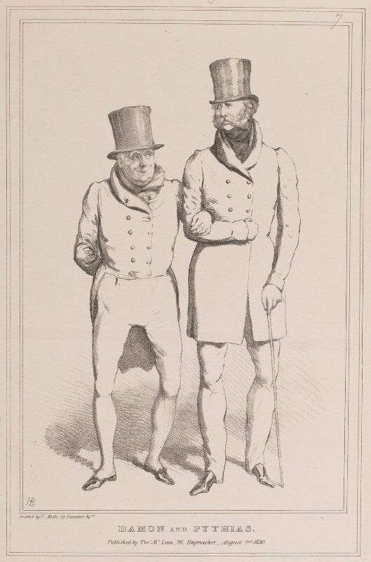 Damon and pythias (john scott, 1st earl of eldon; ernest augustus, duke of cumberland and king of hanover) npg d40942