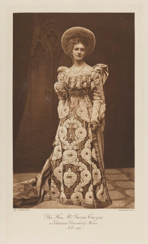 Mary Victoria (née Leiter), Lady Curzon of Kedleston as Valentina Visconti of Milan, A.D. 1447 NPG Ax41200
