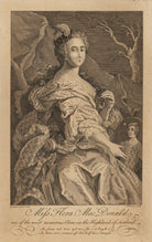 Flora Macdonald with oval portrait of Prince Charles Edward Stuart NPG D38082