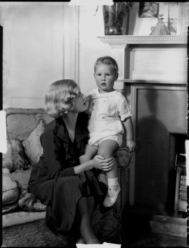 Violet valerie brougham (née french), lady brougham and vaux (later mrs kindersley); hon. julian henry peter brougham npg x151174