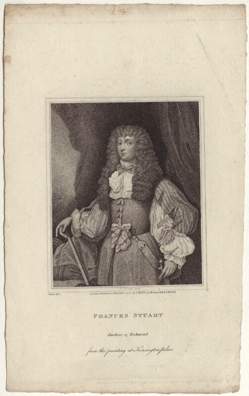 Frances teresa stuart, duchess of richmond and lennox npg d30481