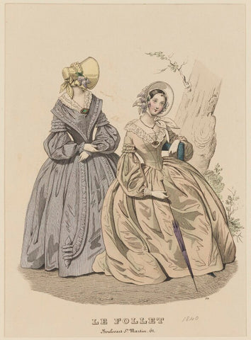 'Walking dresses - Modes de Long Champs', May 1840 NPG D47861