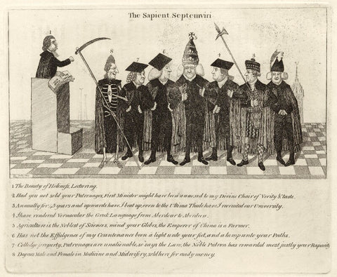 The Sapient Septemviri (The Seven Professors of King's College, Aberdeen) NPG D32330