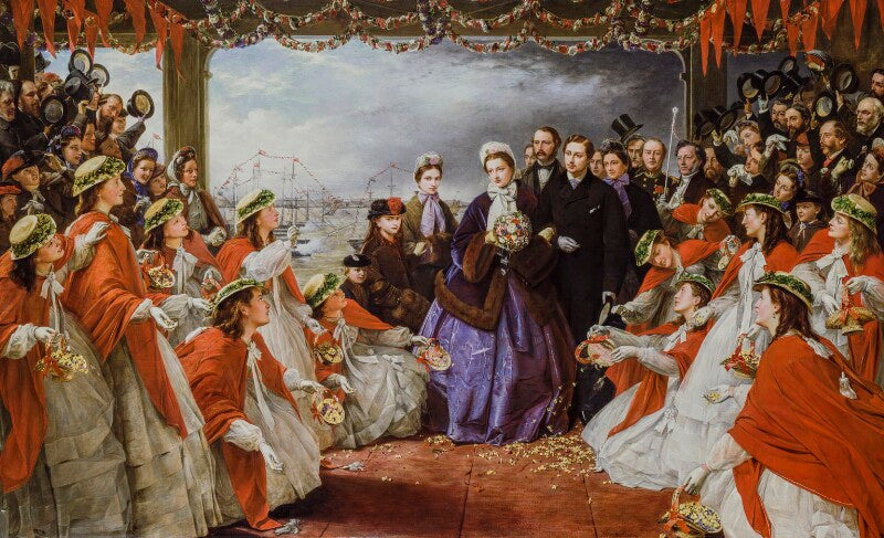 The landing of hrh the princess alexandra at gravesend, 7th march 1863 npg 5487