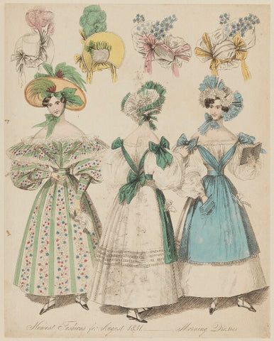 'Newest Fashions for August 1831. Morning Dresses' NPG D47659