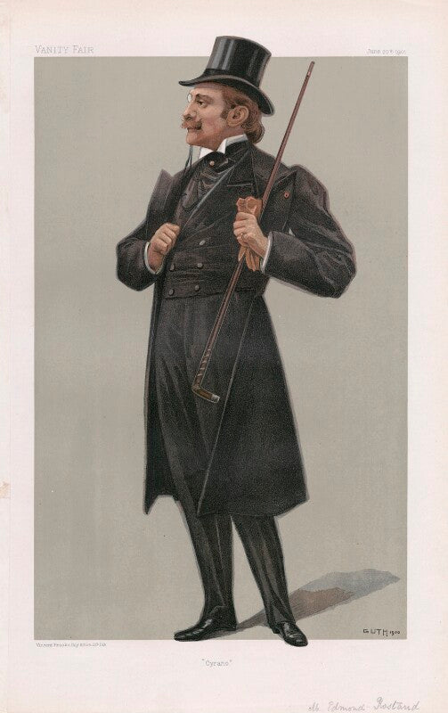 Edmond (eugène alexis) rostand ('men of the day no. 812. "cyrano."') npg d45071