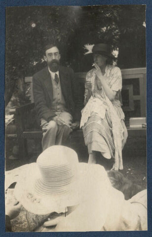 Lytton Strachey; Virginia Woolf NPG Ax141459