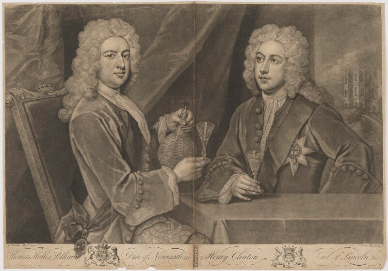 Thomas pelham holles, 1st duke of newcastle under lyne; henry clinton, 7th earl of lincoln npg d9029