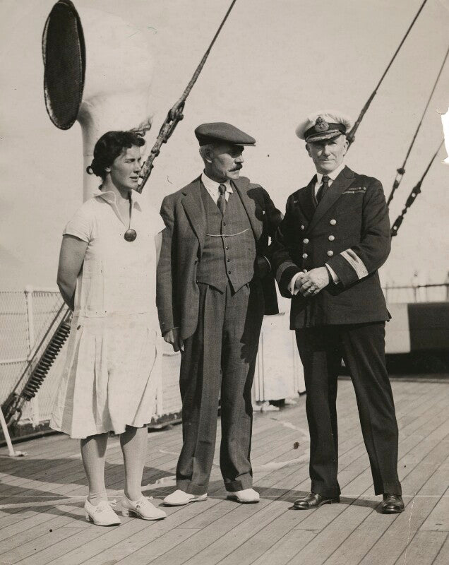 Ishbel macdonald; ramsay macdonald; sir arthur henry rostron npg x198499