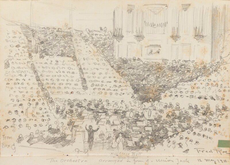 Dame clara ellen butt singing at the festival of empire, 1911 npg d43099b