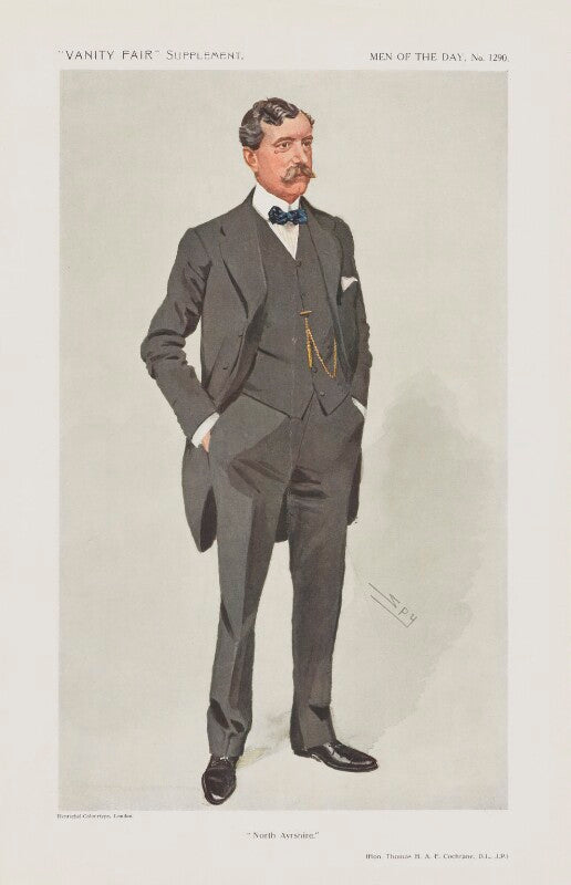 Thomas horatio arthur ernest cochrane, 1st baron cochrane of cults ('men of the day. no. 1290. "north ayrshire."') npg d45621