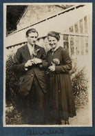 Edmund Blunden; Mary Blunden (née Daines) NPG Ax140775