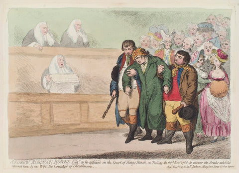 'Andrew Robinson Bowes Esqr. as he appeared in the Court of Kings Bench' NPG D12353