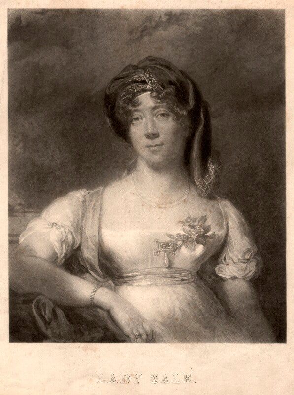 Florentia (née wynch), lady sale npg d4150