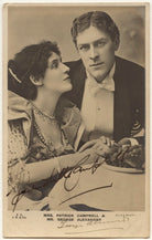 Mrs Patrick Campbell as Paula Tanqueray; Sir George Alexander (George Samson) as Mr Tanqueray in 'The Second Mrs Tanqueray' NPG x160487