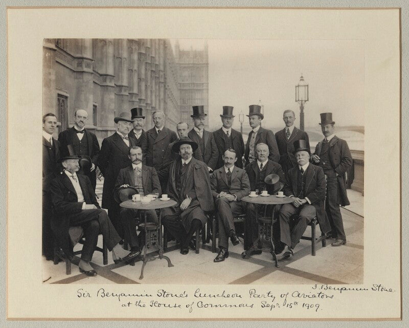 Luncheon party to french and english aviators npg x126223