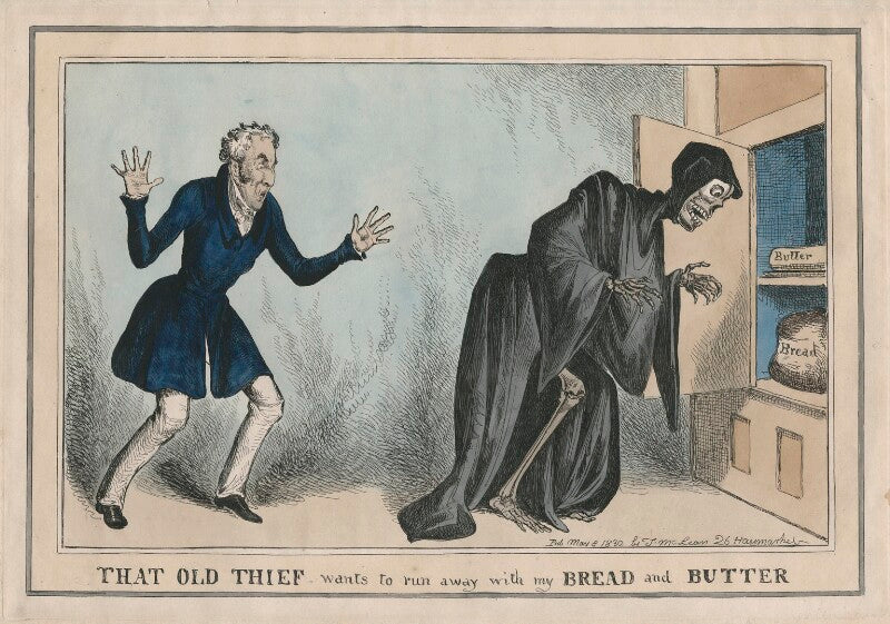 Arthur wellesley, 1st duke of wellington ('that old thief wants to run away with my bread and butter') npg d48815