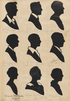 Tourists on the West Pier, Brighton (H.F. Brewster; J.G. Glazer; Mary Phillips; D.E. Williams; S.G. Vayle; ?H. Gage; Eleanor Joan Barker; Nallia Crowden; B. Grahame) NPG D46675