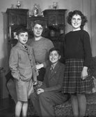 Rosemary Jean Geake (née Proctor-Beauchamp) with mother and two brothers NPG x78282