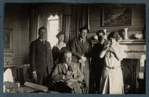 Group including Siegfried Sassoon and Gilbert Spencer at Garsington NPG Ax142421