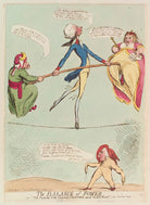 'The balance of power. - or - "The posterity of the immortal Chatham, turn'd posture master"' NPG D13004