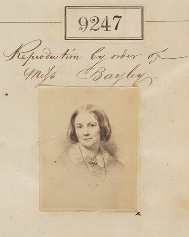 'Reproduction by order of Miss Bayley' NPG Ax59070