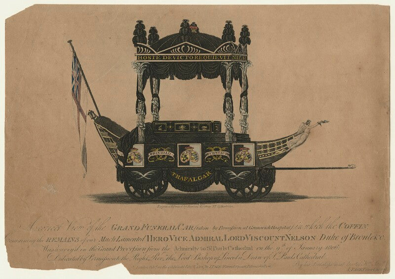 Horatio nelson ('a correct view of the grand funeral car') npg d21558