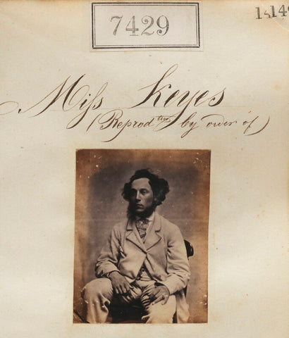 'Reproduction by order of Miss Keyes' NPG Ax57332